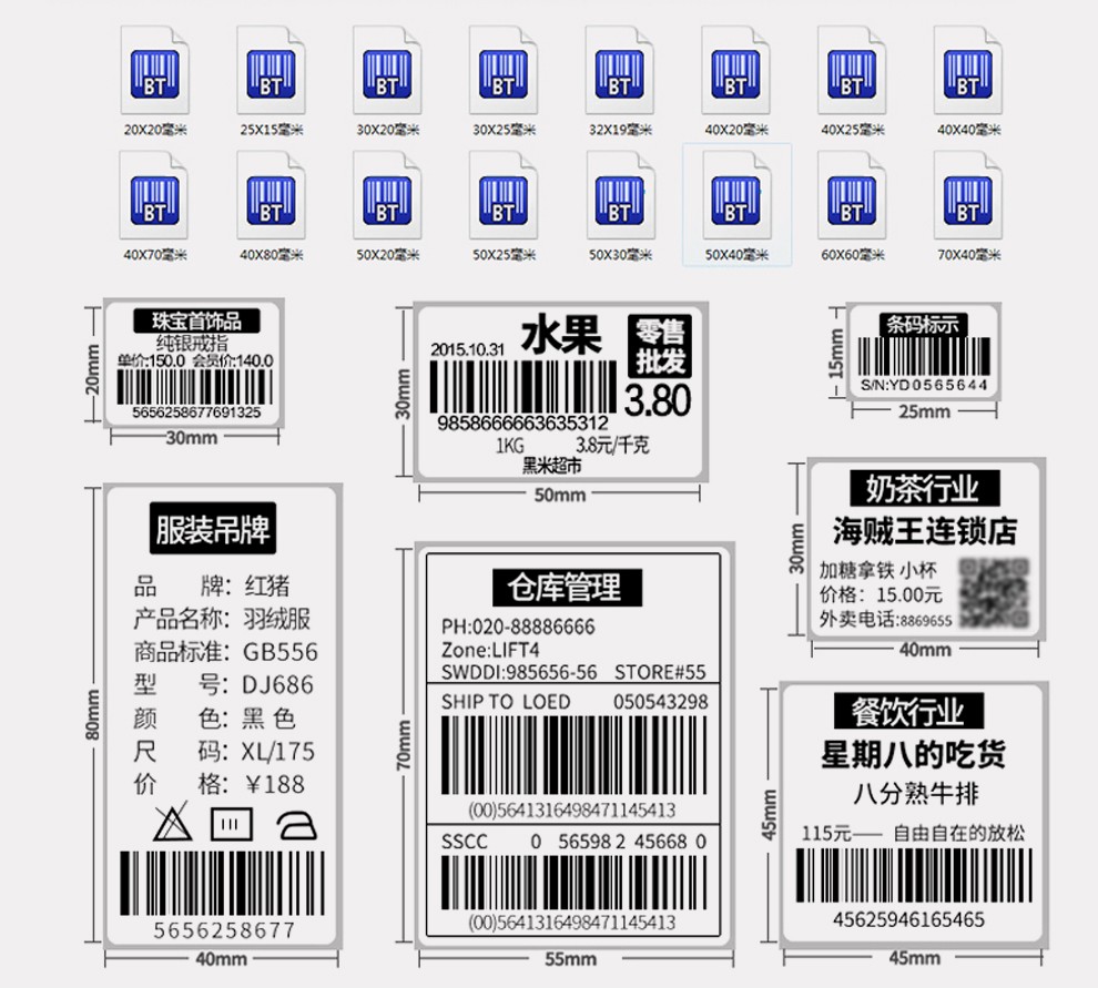 TSC TTP-244Pro 哑银纸条码打印机